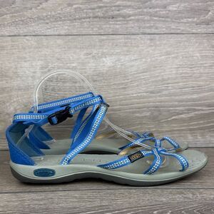Keen La Paz Daphne Women’s Sz 11 Blue Strappy Buckle Gladiator Open Toe Sandals